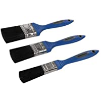 Los mejores  - Silverline 704313 Brocha con cerdas Sintéticas y Mango Engomado- 3 Piezas